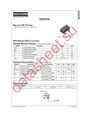 KSC2756RMTF datasheet  